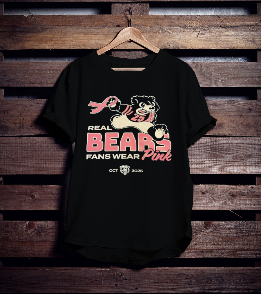 Real Bears Fans Wear Pink October 2025 T-Shirt
