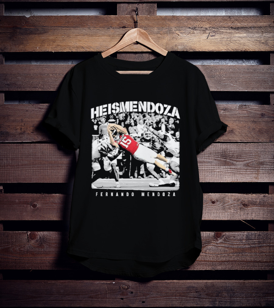 HEISMENDOZA Fernando Mendoza Football Diving Catch T-Shirt