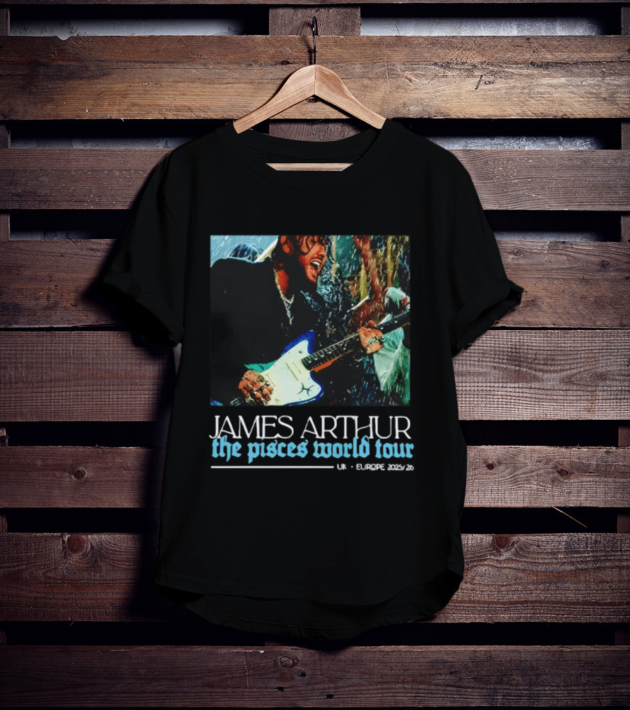 JAMES ARTHUR The Pisces World Tour UK Europe 2023/24 T-Shirt