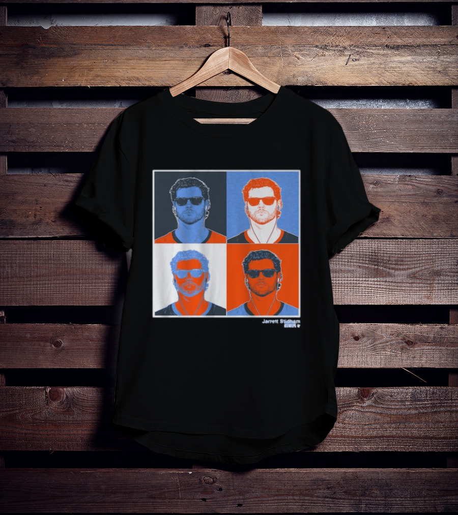 Jarrett Stidham Pop Art Style Sunglasses Quadrant T-Shirt