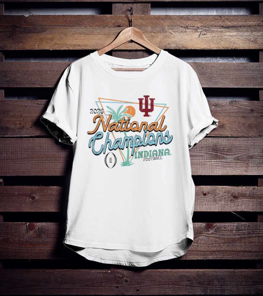 Indiana Hoosiers 2025 National Champions Football Pastel T-Shirt