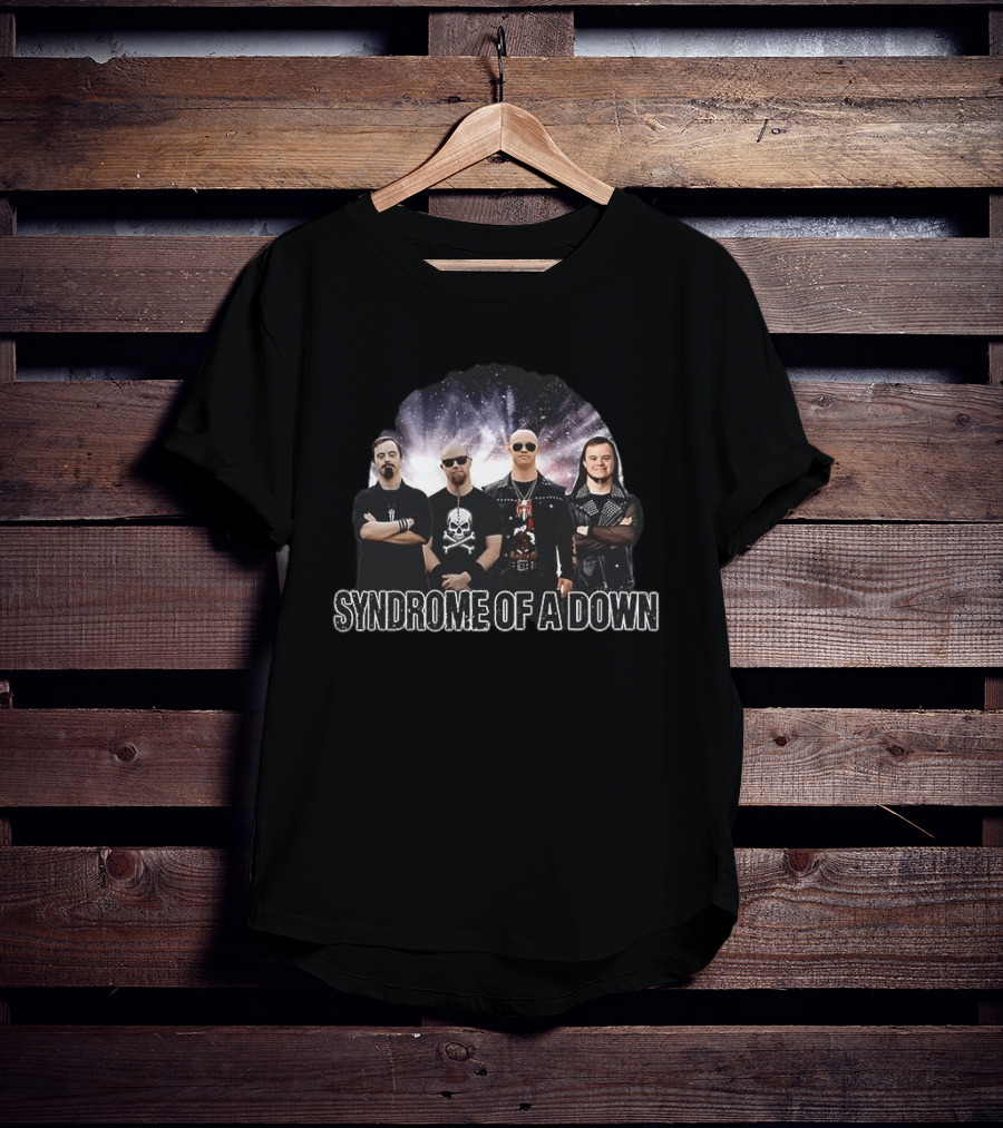 SYNDROME OF A DOWN Meme Band Parody Cosmic T-Shirt