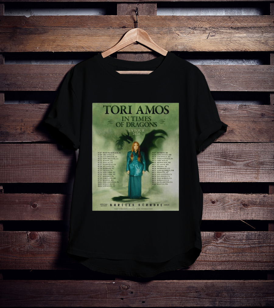 Tori Amos In Times Of Dragons US Tour 2026 Greek Theatre Los Angeles T-Shirt