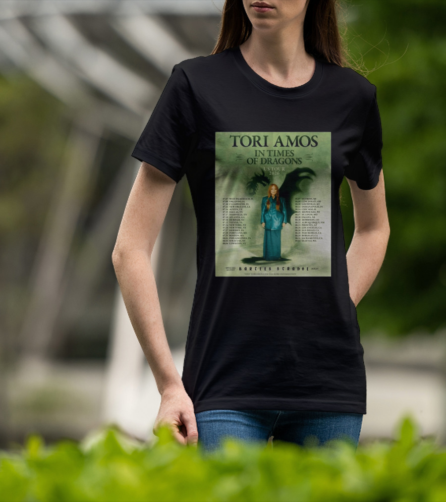 Tori Amos In Times Of Dragons US Tour 2026 Greek Theatre Los Angeles T-Shirt
