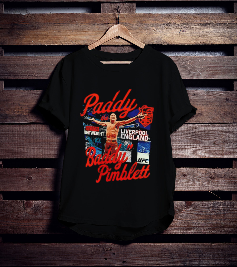 Paddy The Baddy Pimblett Liverpool England UFC Fighter T-Shirt