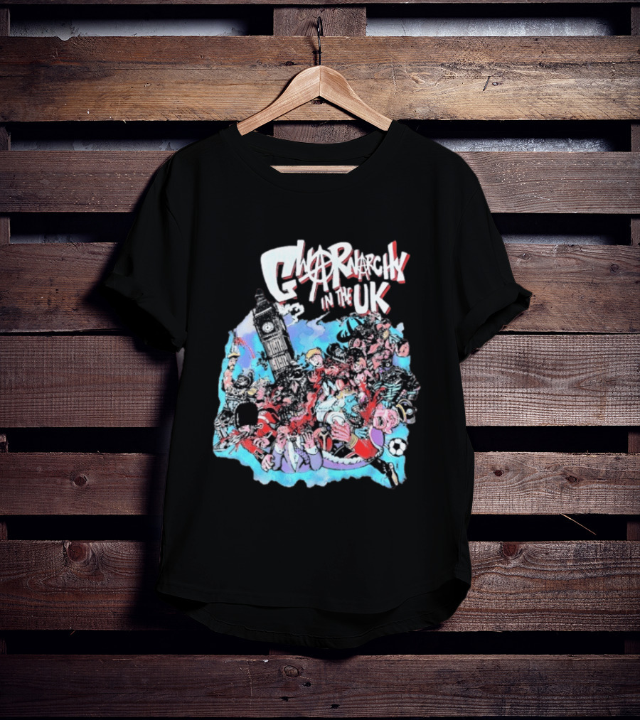 Anarchy In The UK Big Ben Chaotic Punk Scene Soccer UK T-Shirt