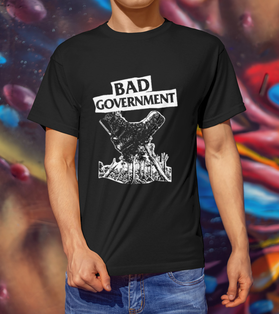 Bad Government Tree Stump Political Satire T-Shirt