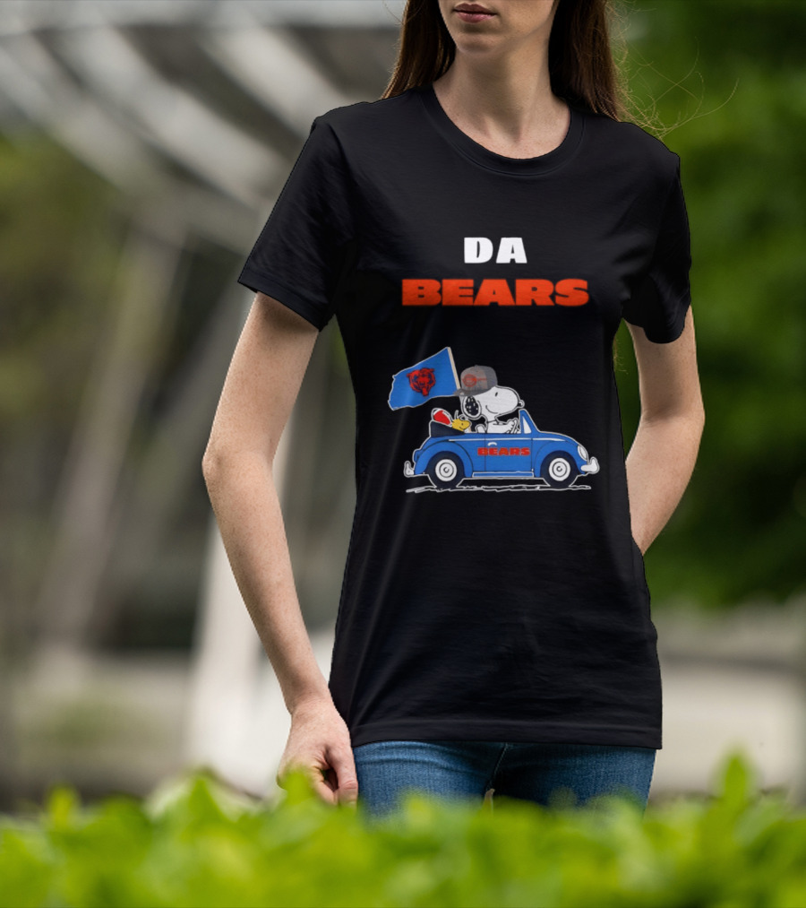 Chicago Bears Snoopy Woodstock Car Da Bears T-Shirt
