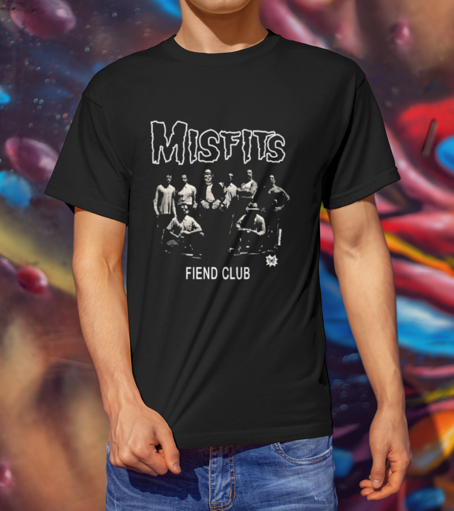 Misfits Fiend Club Band Skull T-Shirt