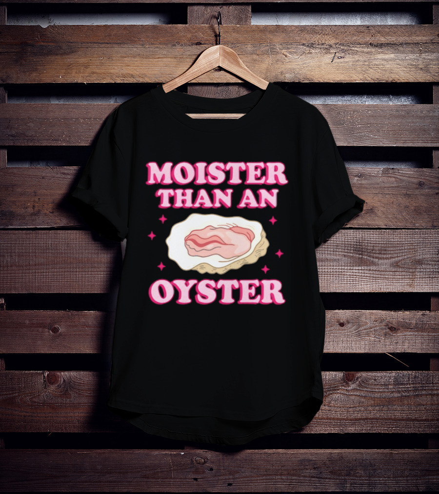 Moister Than An Oyster Pink Shell Diamond T-Shirt