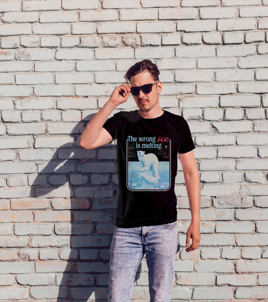 The Wrong Ice Is Melting Polar Bear Climate Awareness T-Shirt