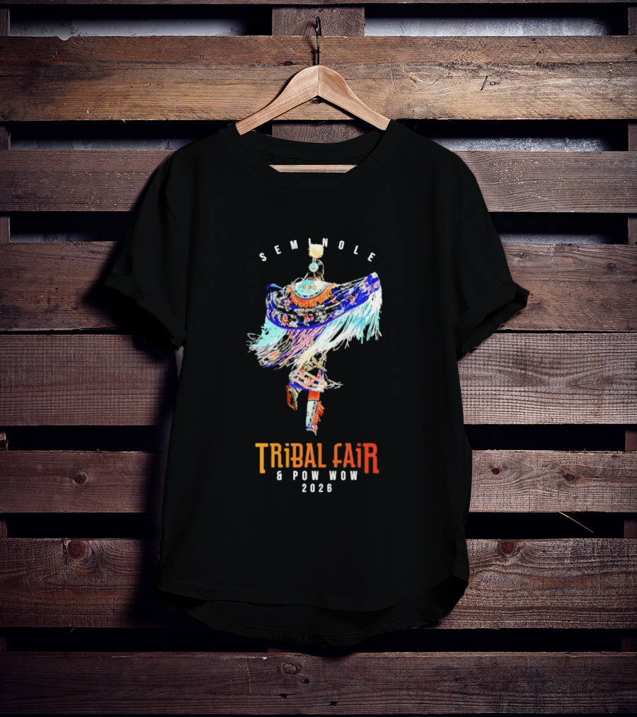 Seminole Tribal Fair Pow Wow 2026 Colorful Traditional Dance T-Shirt