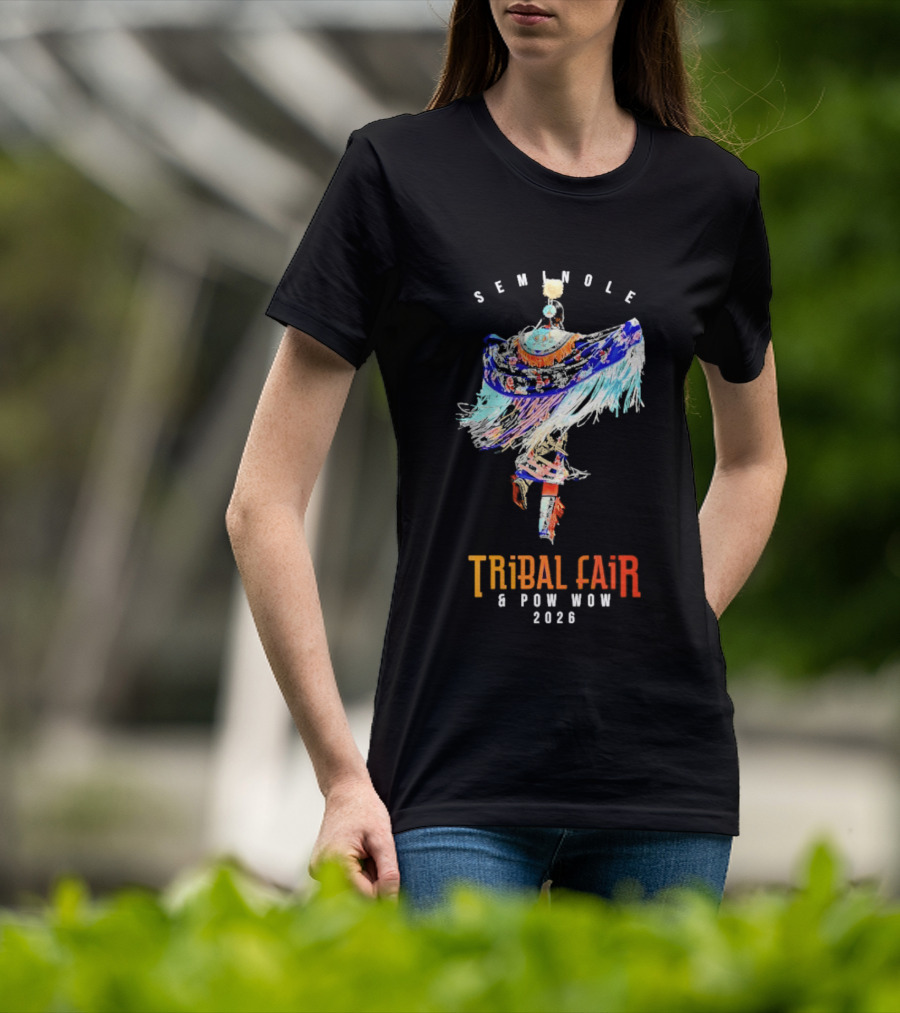 Seminole Tribal Fair Pow Wow 2026 Colorful Traditional Dance T-Shirt