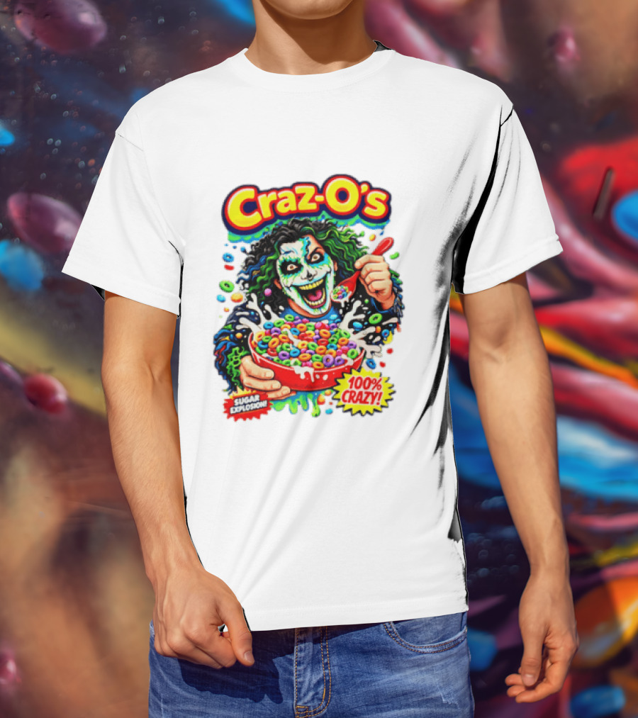 Craz O's Sugar Explosion 100% Crazy Cereal Crazo Charms T-Shirt