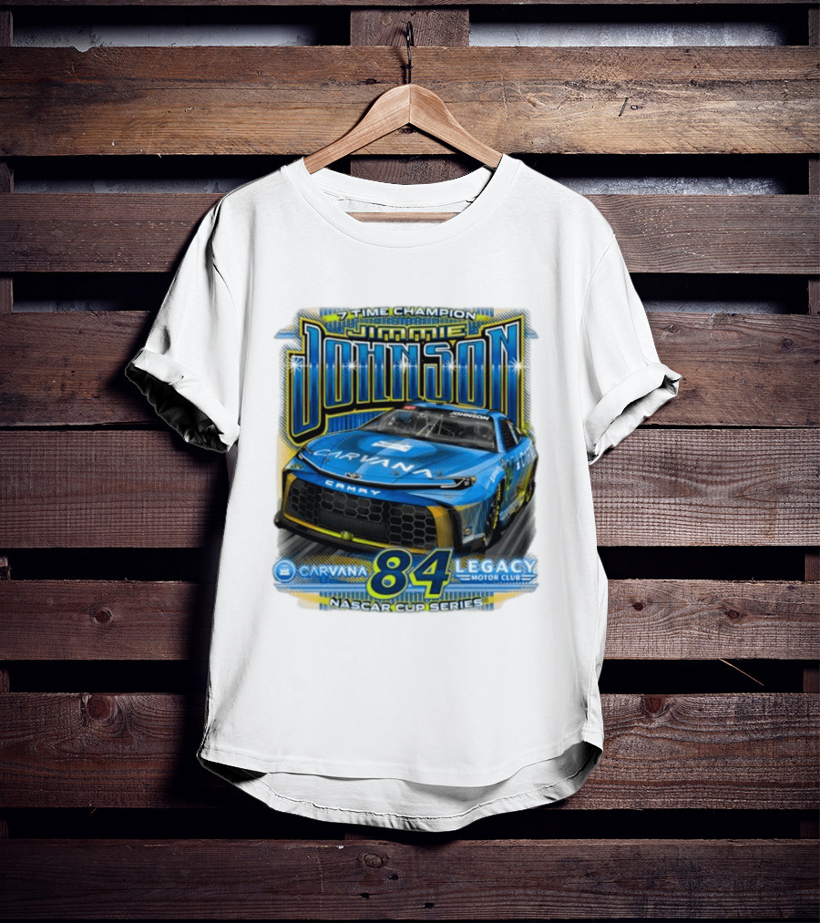 7 Time Champion Jimmie Johnson Carvana 84 Legacy Motor Club Nascar Cup Series T-Shirt