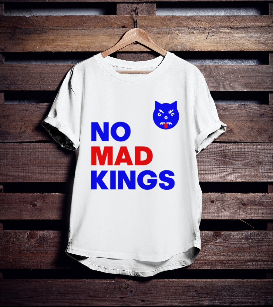 Nomad Kings Blue Red Cat Face T-Shirt