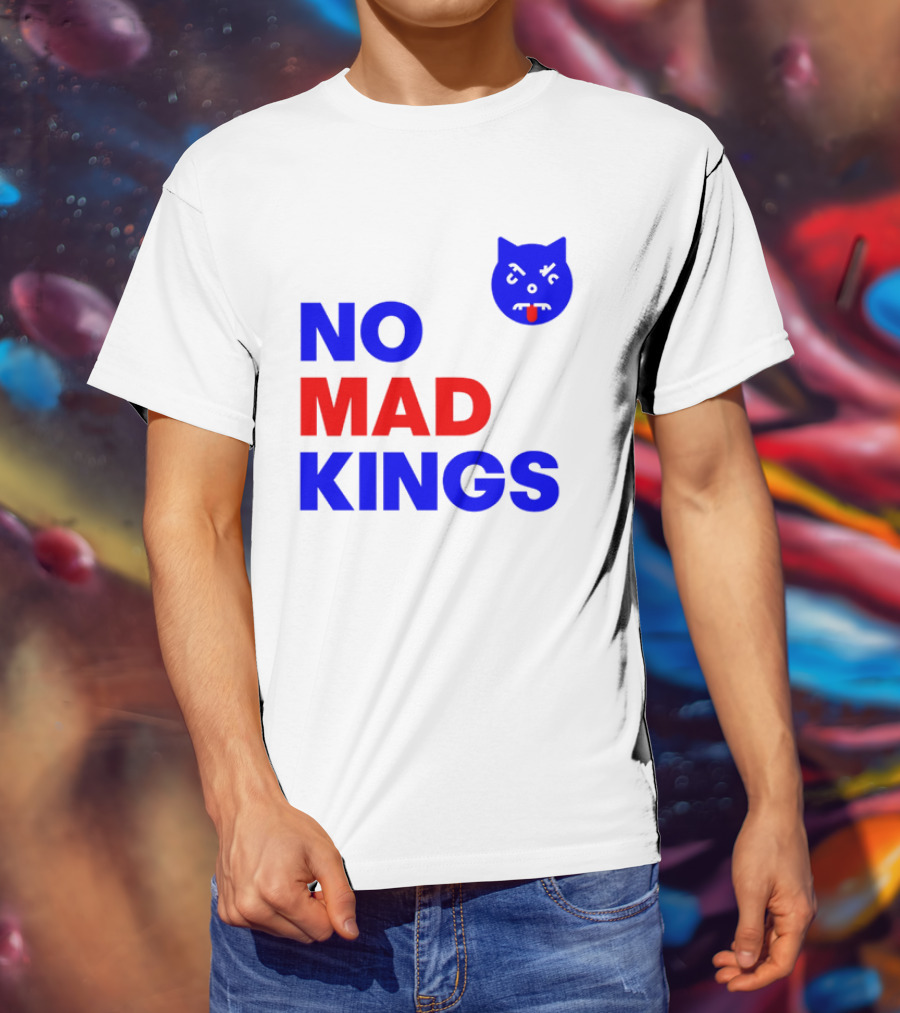 Nomad Kings Blue Red Cat Face T-Shirt