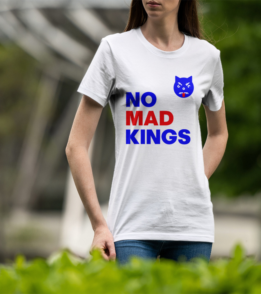 Nomad Kings Blue Red Cat Face T-Shirt