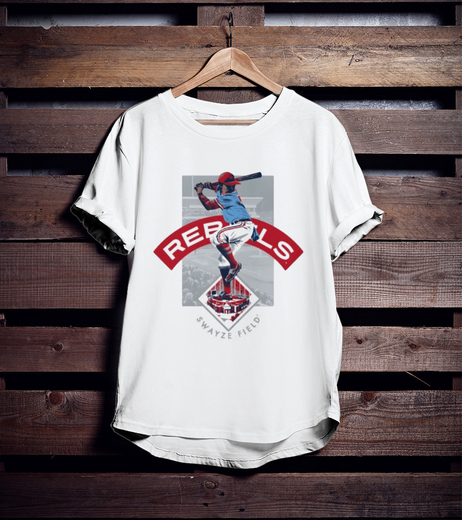 Ole Miss Baseball Hardball Heritage Rebels Iconic Swing Stadium Scene T-Shirt