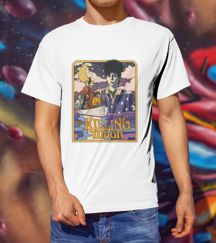 The Killing Moon 42nd Anniversary Retro Band Art Lunar T-Shirt