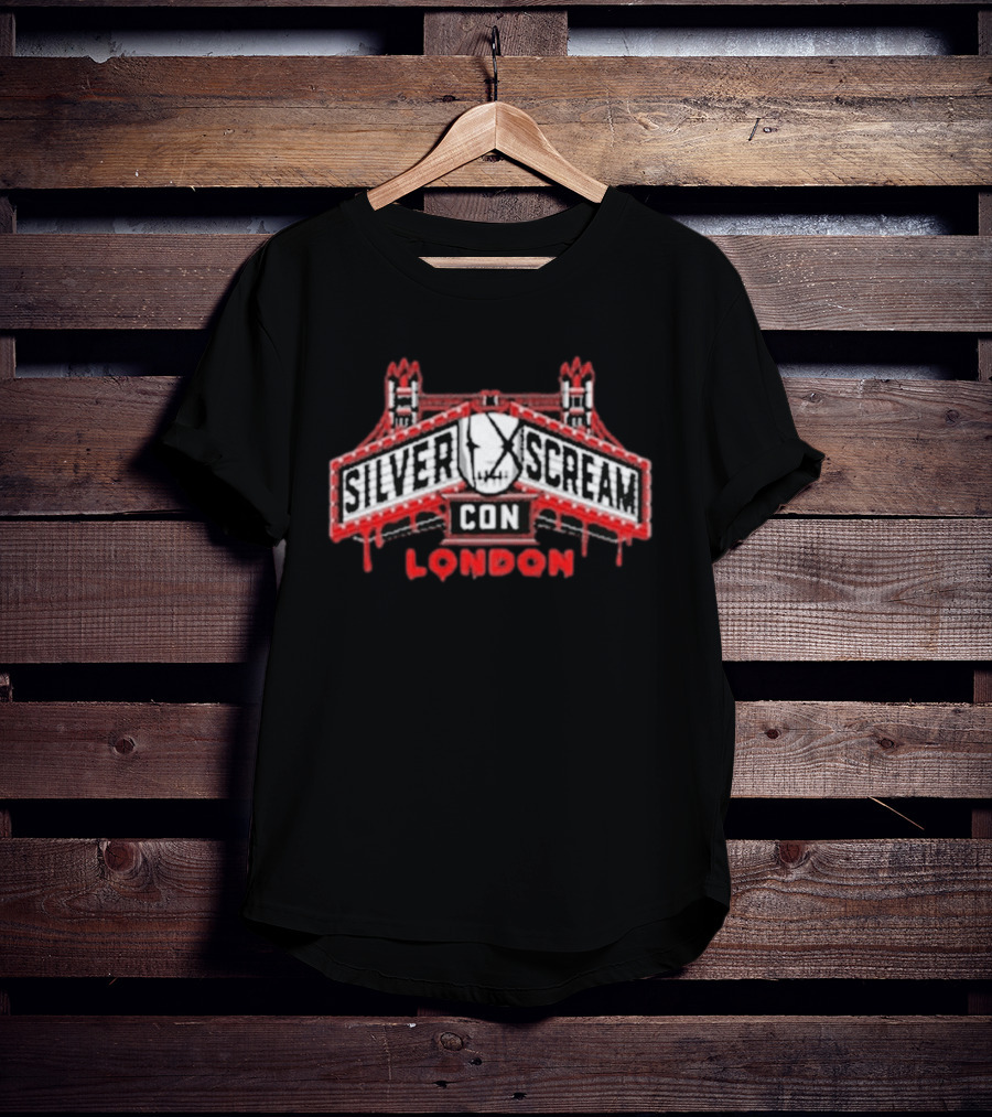 SILVER SCREAM CON LONDON Horror Event Tower Bridge T-Shirt