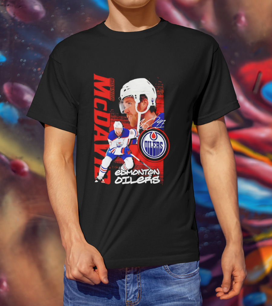 Edmonton Oilers McDavid 97 Hockey Star T-Shirt