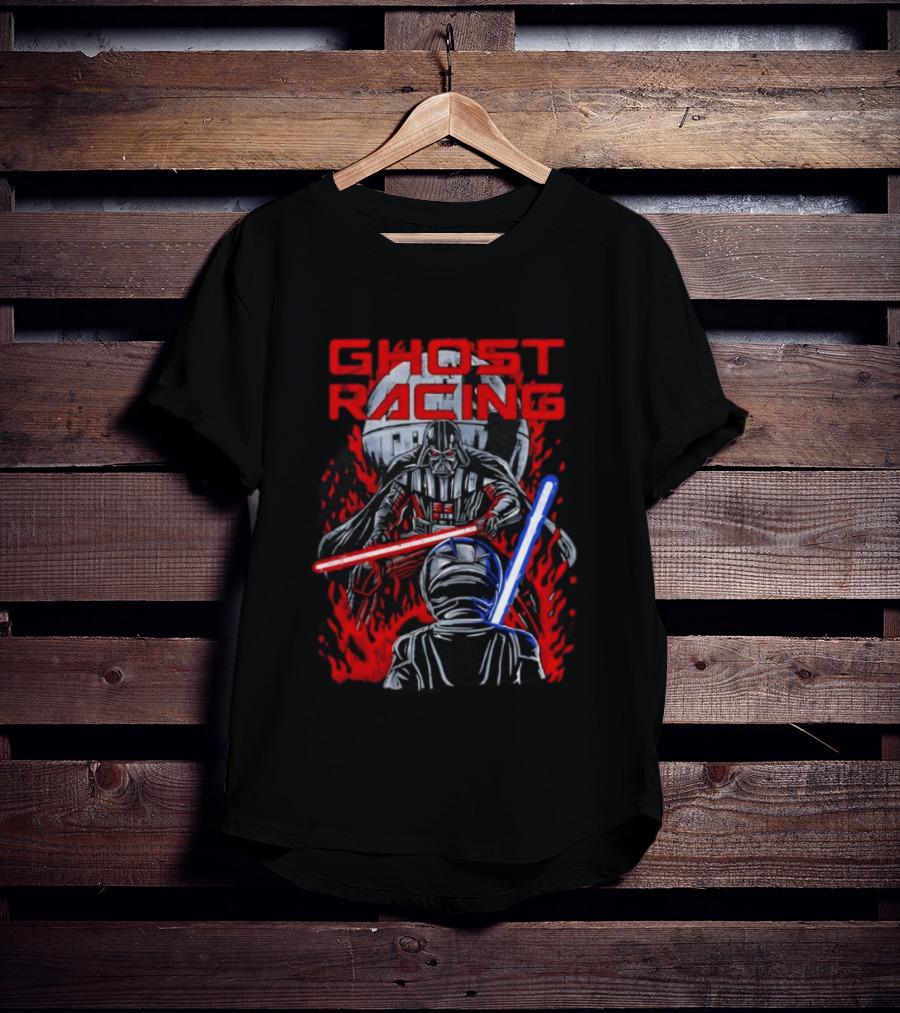Ghost Racing Darth Vader Lightsaber Duel Scene T-Shirt