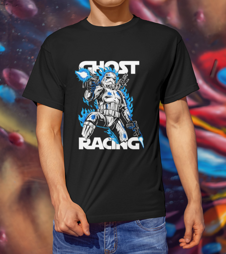 Ghost Racing Lone Trooper Stormtrooper Galactic Combat Blaze T-Shirt