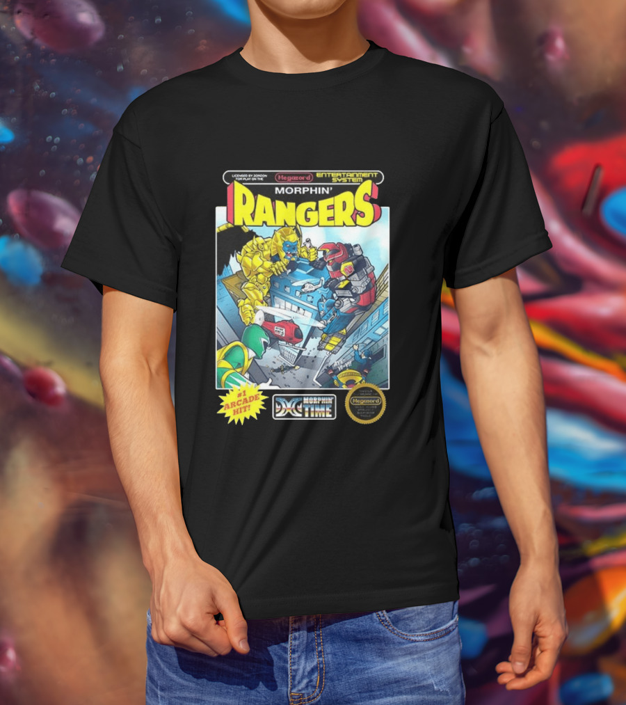 Morphin Rangers Megazord Vs Goldar Arcade Hit T-Shirt