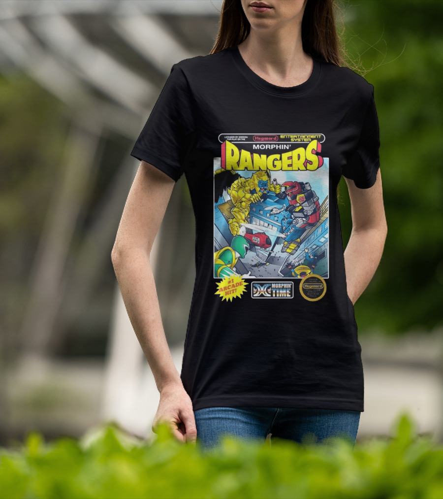 Morphin Rangers Megazord Vs Goldar Arcade Hit T-Shirt