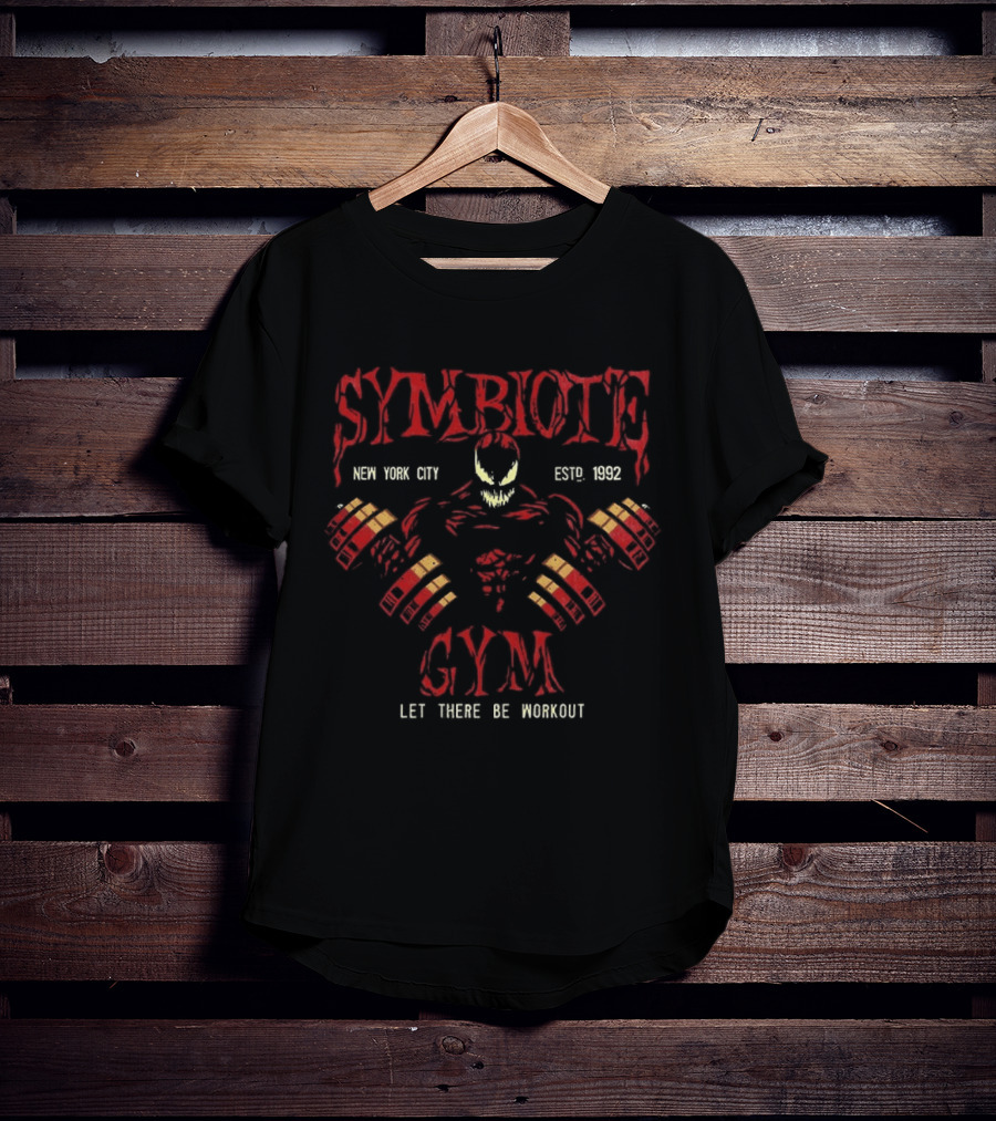 Symbiote Gym New York City Let There Be Workout Est 1992 T-Shirt