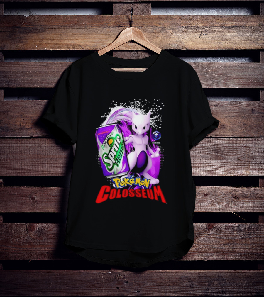 Mewtwo Sprite Remix Pokémon Colosseum Collaboration Vintage Aesthetic T-Shirt