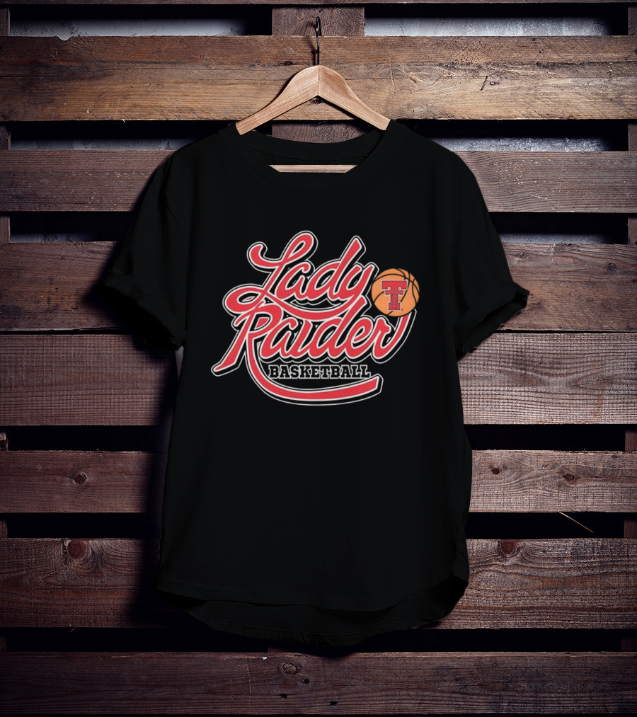 Lady Raider Basketball Texas Tech NCAA Shadowed T-Shirt