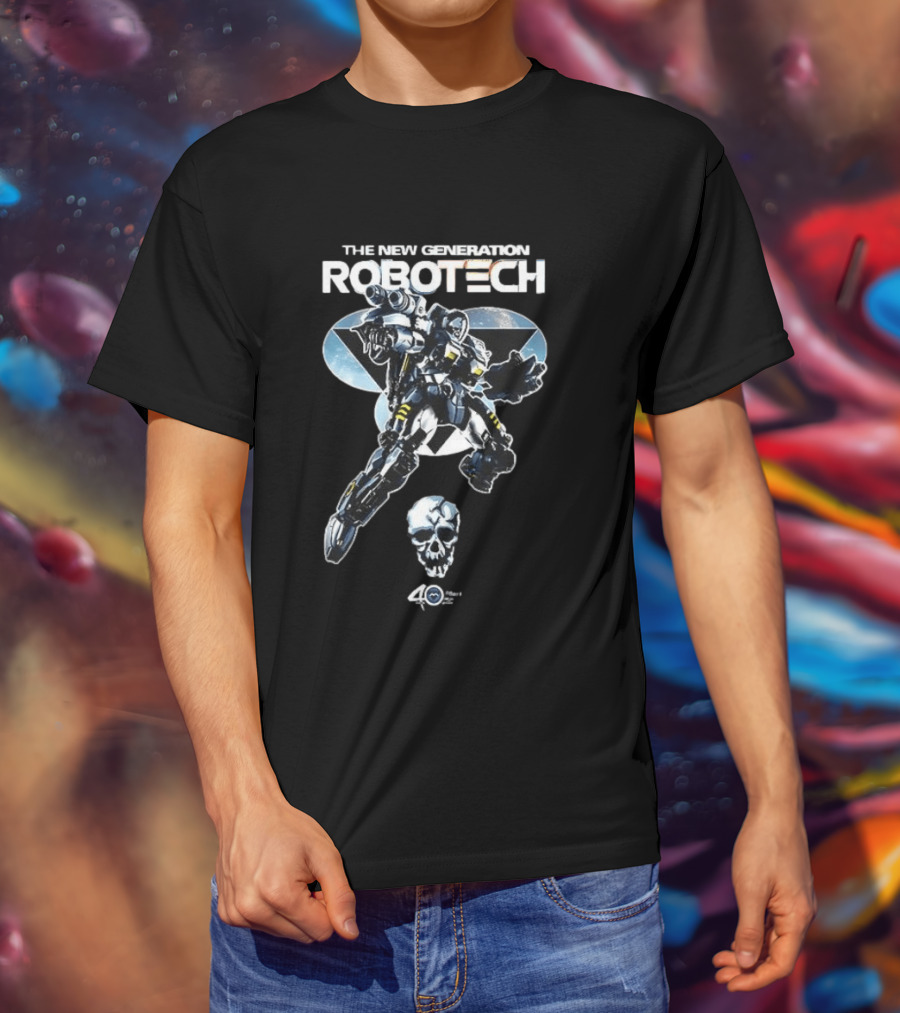 The New Generation Robotech 40th Anniversary Skullbot T-Shirt