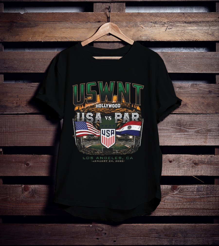 USWNT Hollywood USA Vs PAR International Friendly 2026 T-Shirt