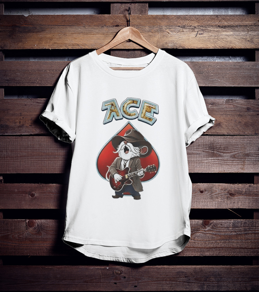 Bob Weir Uncle Pecos ACE Mouse Guitar Spade T-Shirt