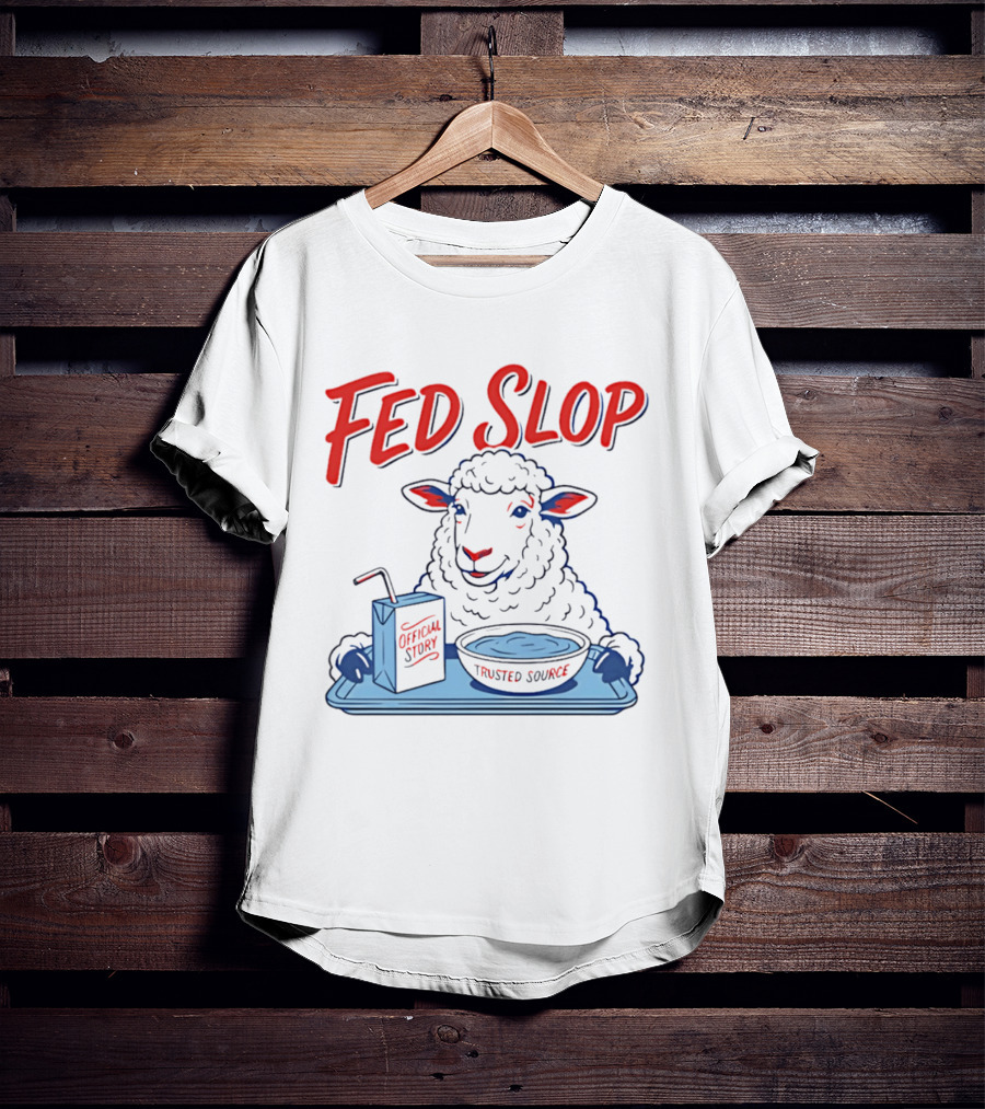 Fed Slop Sheep Official Story Trusted Source T-Shirt