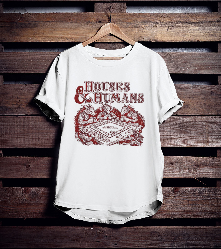 Houses And Humans Dungeons And Dragons Monopoly T-Shirt