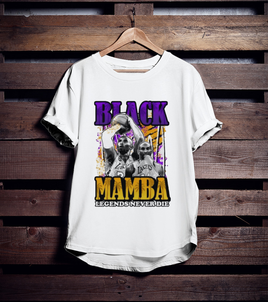Black Mamba Lakers Legends Never Die T-Shirt