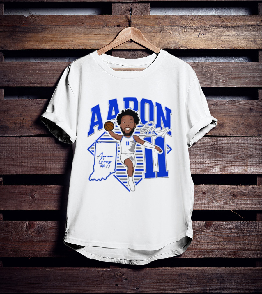 Aaron Gray 11 Basketball New Orleans Hornets Indiana T-Shirt