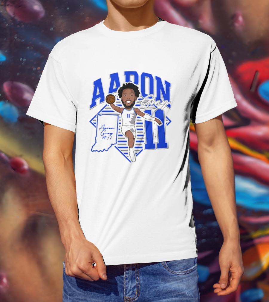 Aaron Gray 11 Basketball New Orleans Hornets Indiana T-Shirt