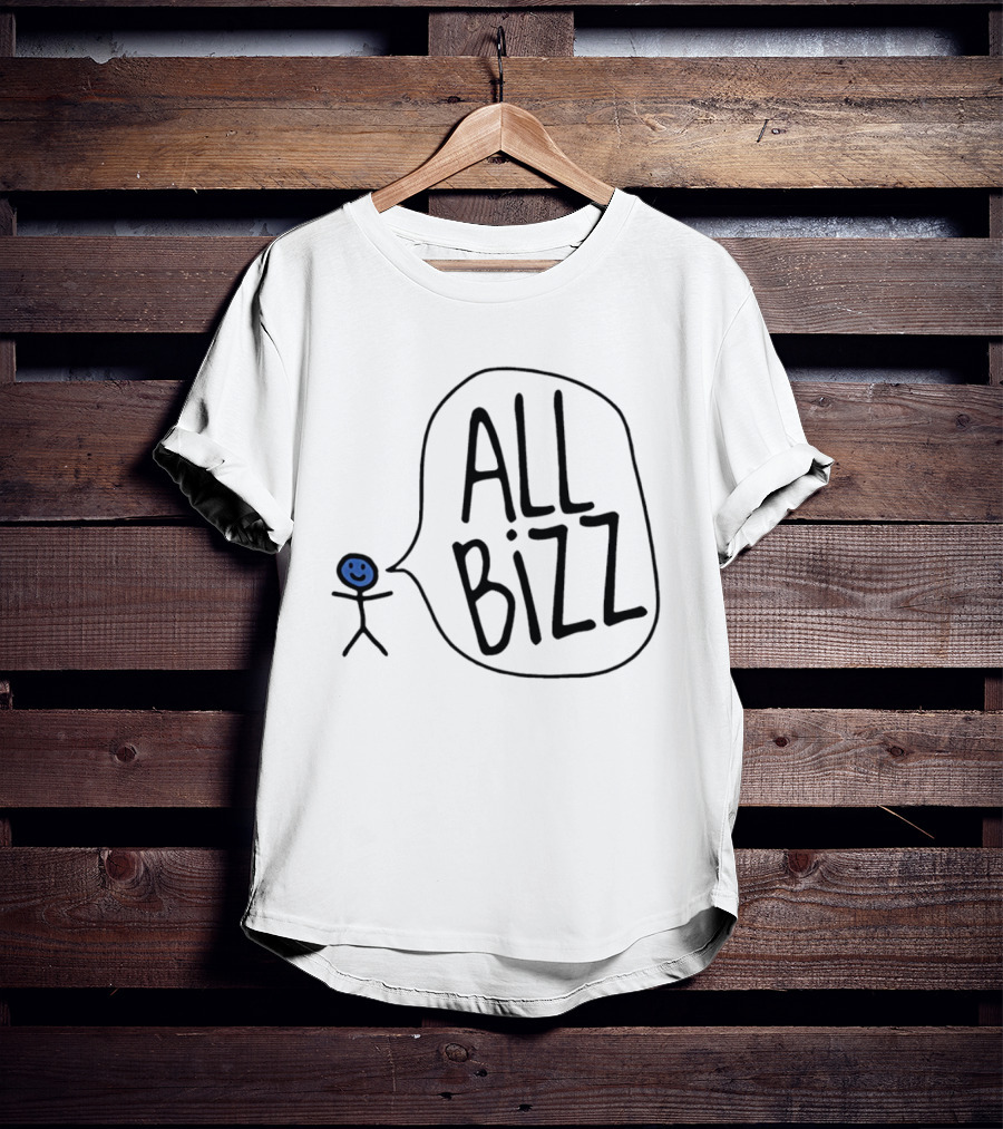 All Bizz Stick Figure Speech Bubble T-Shirt