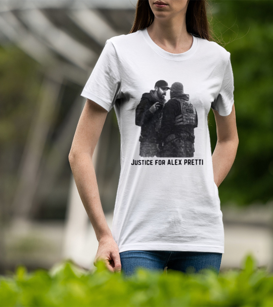 Justice For Alex Pretti Police Encounter T-Shirt