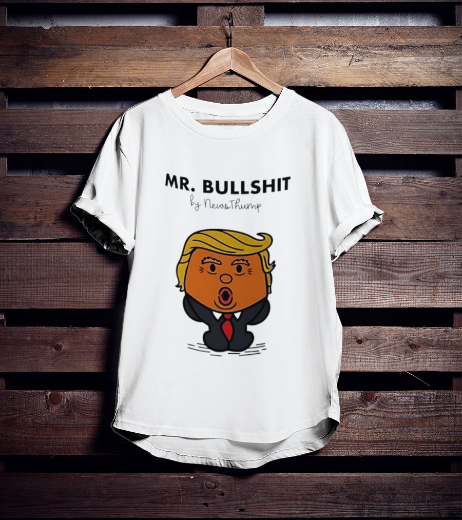 Mr Bullshit By NewsThump Cartoon T-Shirt