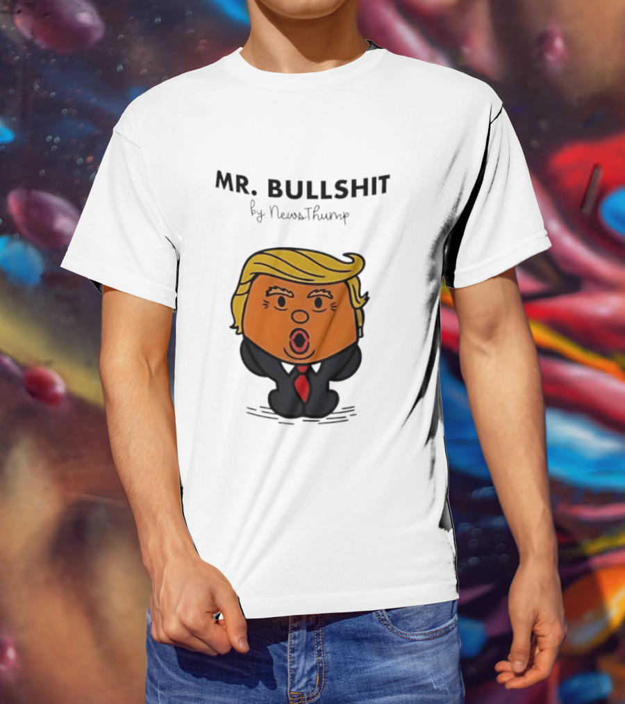Mr Bullshit By NewsThump Cartoon T-Shirt