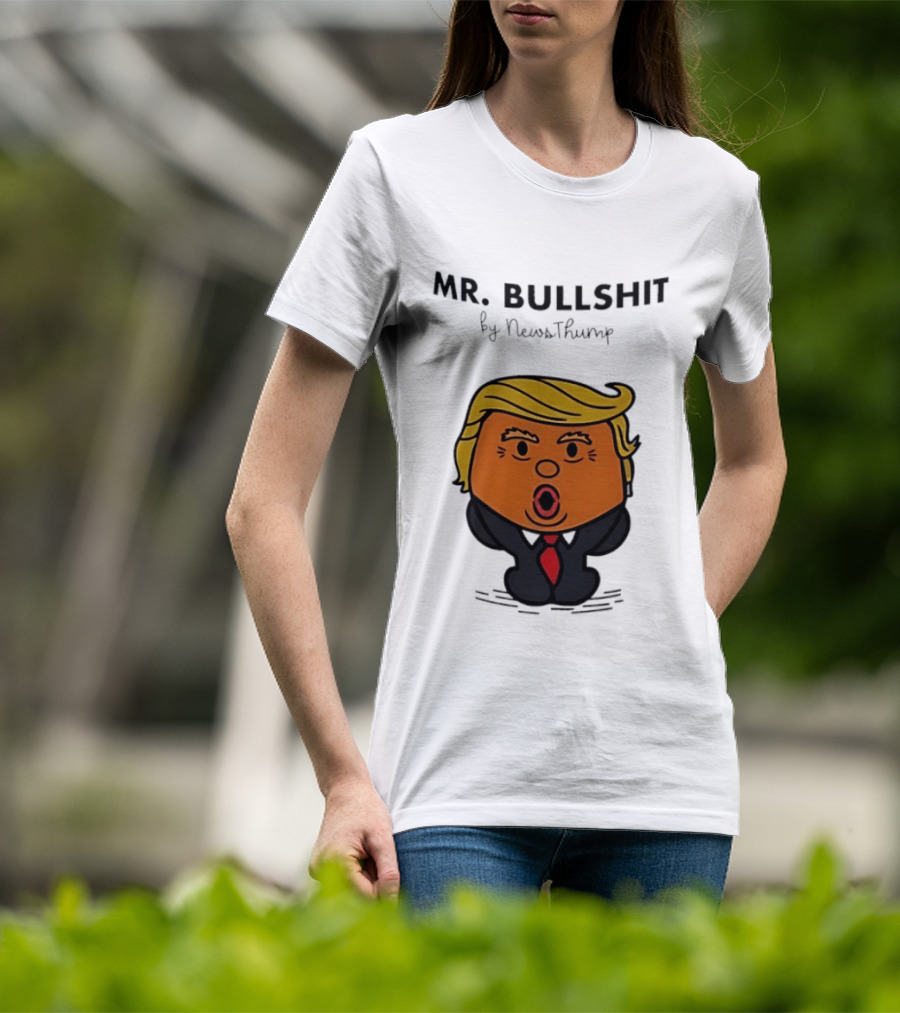 Mr Bullshit By NewsThump Cartoon T-Shirt