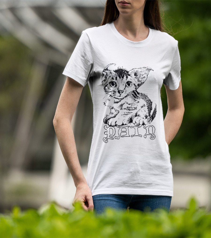 Henry Johnson Pain Cat Drawing T-Shirt