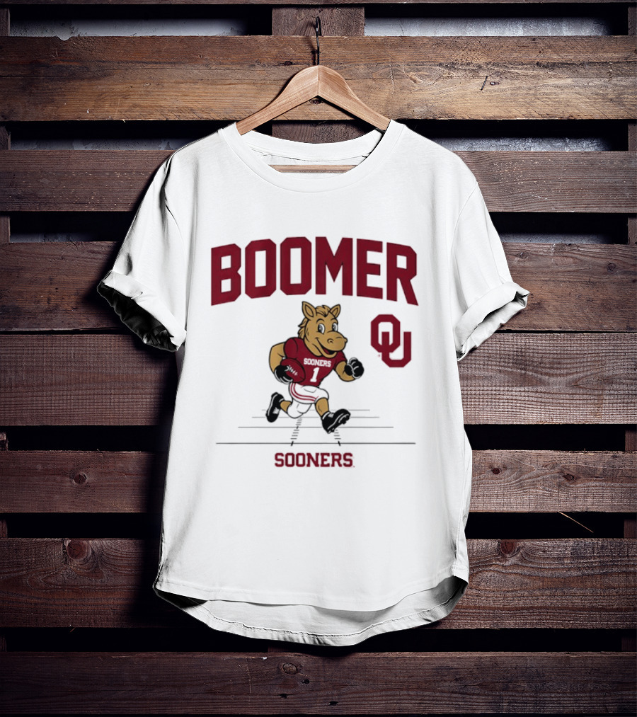 Boomer Oklahoma Sooners Football OU Gridiron T-Shirt