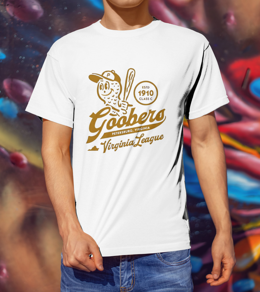 Petersburg Goobers Virginia League Estd 1910 Class C Baseball Team T-Shirt
