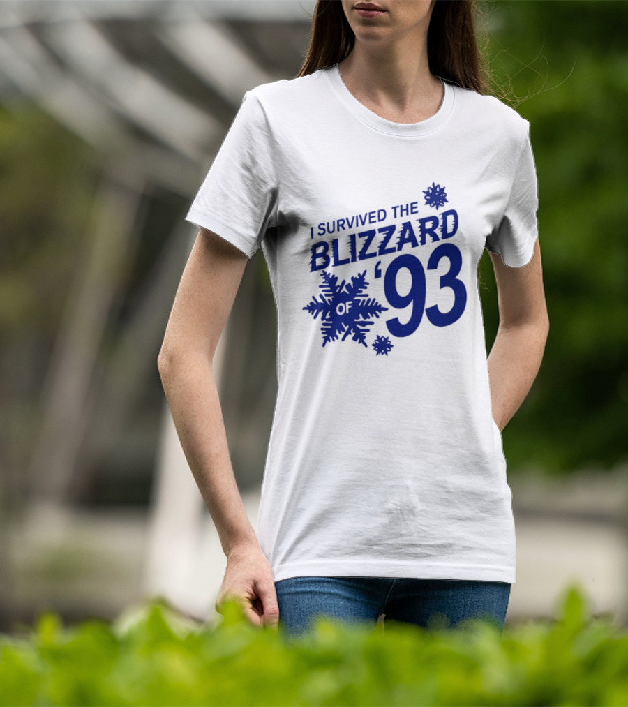 I Survived The Blizzard '93 Snowflake T-Shirt